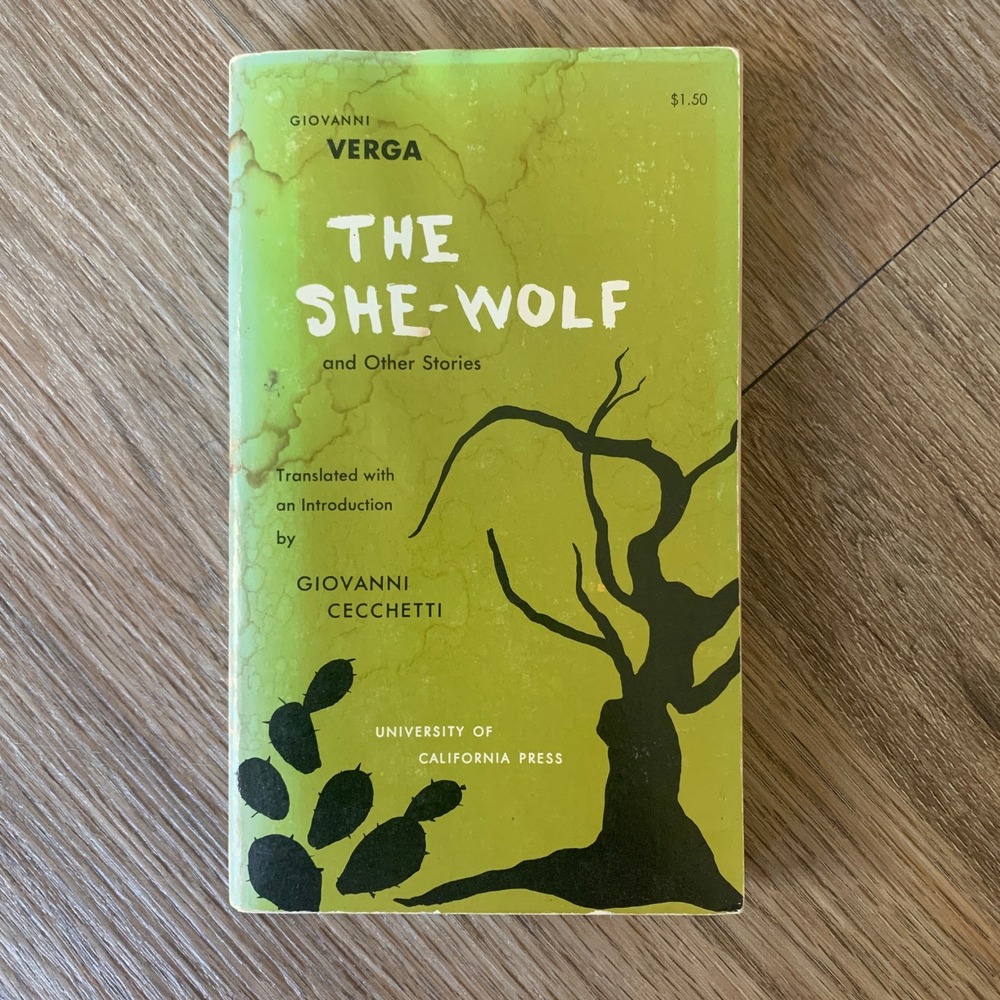 The She-Wolf and Other Stories Giovanni Verga 1962 UC Press Paperback Vintage